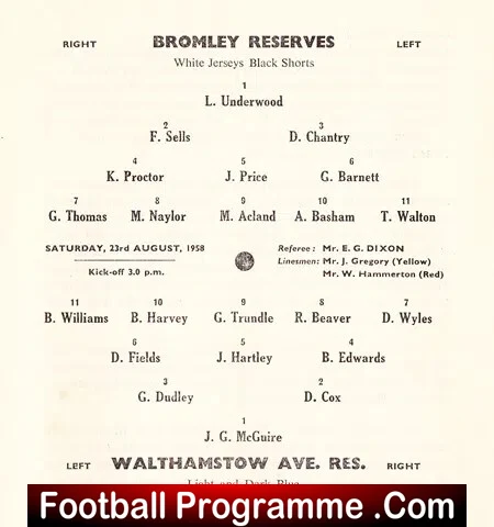 Bromley v Walthamstow Avenue 1958 - Image 3