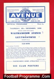 Walthamstow Avenue v Leytonstone 1958
