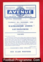 Walthamstow Avenue v Leytonstone 1958