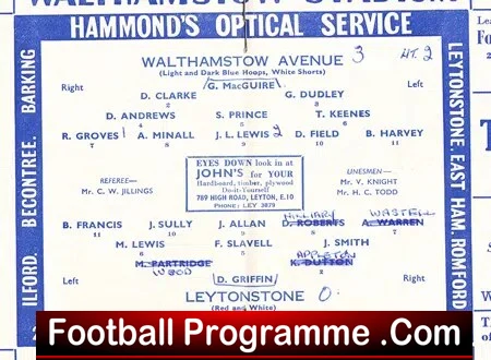 Walthamstow Avenue v Leytonstone 1958 - Image 3