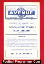 Walthamstow Avenue v Grays Athletic 1960