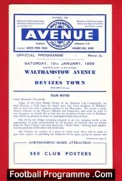 Walthamstow Avenue v Devizes Town 1959