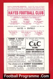 Hayes v Enfield 1964 – Middlesex Senior Cup