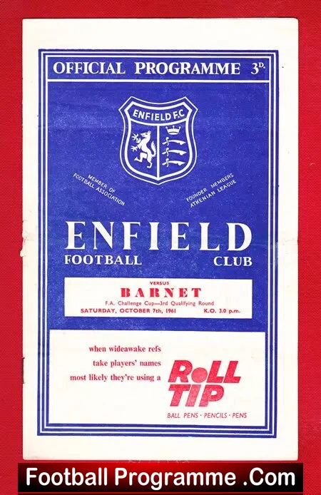 Enfield v Barnet 1961 - FA Cup - Image 2