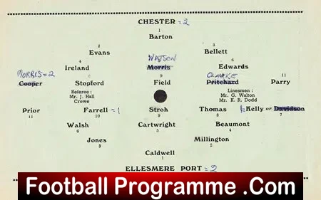 Chester v Ellesmere Port 1961 - Cheshire County League - Image 3