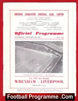 Wrexham v Liverpool 1963 - FA Cup