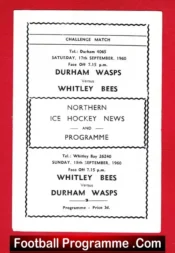 Durham Wasps Ice Hockey v Whitley Bees 1960 – UK