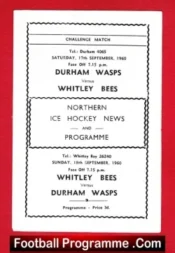 Durham Wasps Ice Hockey v Whitley Bees 1960 – UK