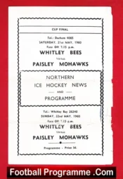 Whitley Bees Ice Hockey v Paisley Mohawks 1960 – Scotland