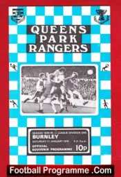 Queens Park Rangers v Burnley 1975