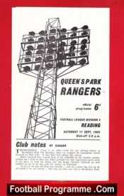 Queens Park Rangers v Reading 1965