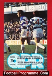 Queens Park Rangers v WBA 1977 – Multi Autographed Signed