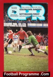 Queens Park Rangers v Nottingham Forest 1978