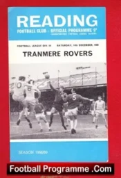 Reading v Tranmere Rovers 1968