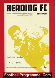 Reading v Southport 1972