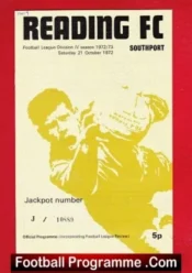 Reading v Southport 1972