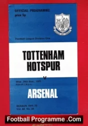 Tottenham Hotspur v Arsenal 1971