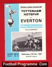 Tottenham Hotspur v Everton 1969