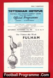 Tottenham Hotspur v Fulham 1961