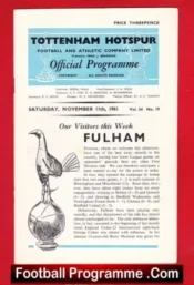 Tottenham Hotspur v Fulham 1961