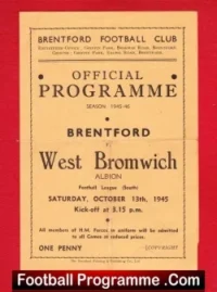 Brentford v WBA 1945 – Football League South Match
