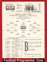 Charlton Athletic v Millwall 1946