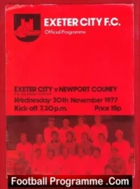 Exeter City v Newport County 1977