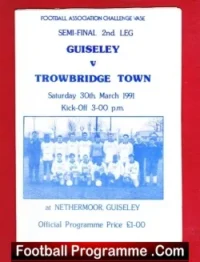 Guiseley v Trowbridge Town 1991 – FA Vase Semi Final
