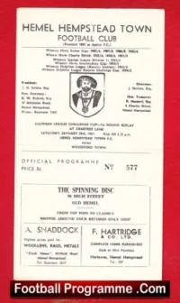 Hemel Hempstead Town v Woodford Town 1961 – Replay