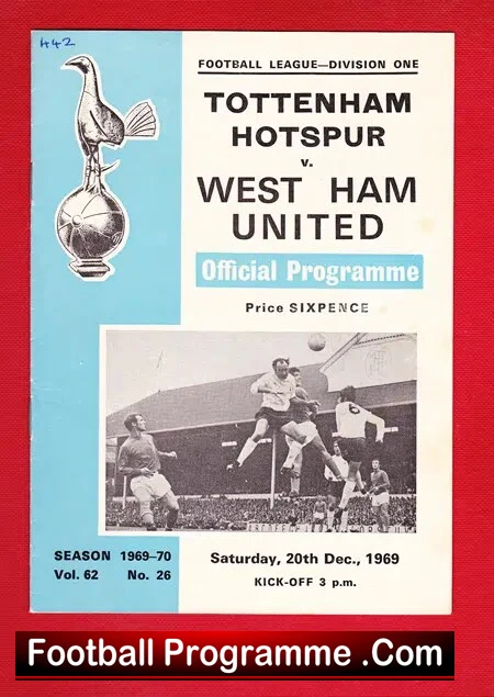 Tottenham Hotspur v West Ham United 1969 - Image 2