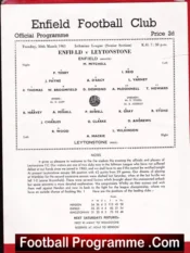 Enfield v Leytonstone 1965 – Single Sheet Programme
