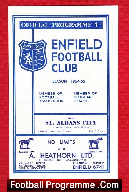 Enfield v St Albans City 1964 - Image 2