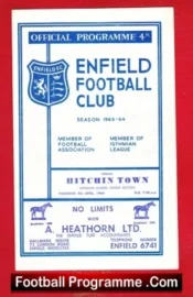 Enfield v Hitchin Town 1964