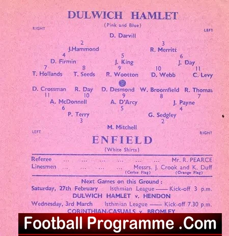 Dulwich Hamlet v Enfield 1965 - Image 3