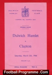 Dulwich Hamlet v Clapton 1966
