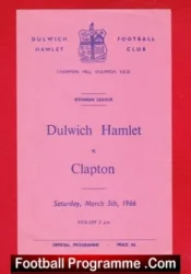 Dulwich Hamlet v Clapton 1966