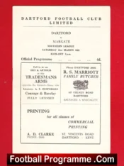 Dartford v Margate 1962