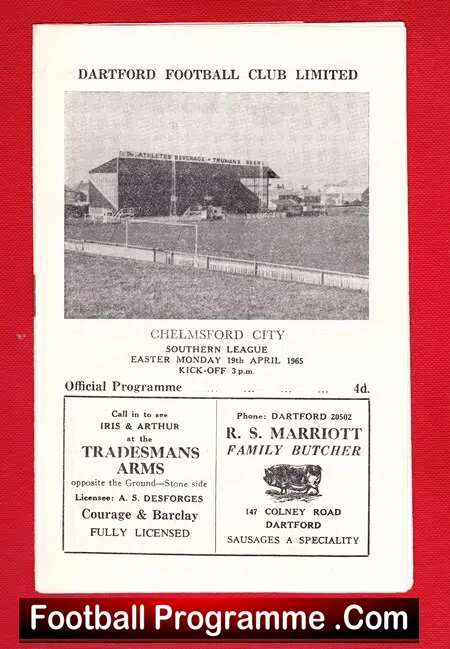 Dartford v Chelmsford City 1965 - Image 2