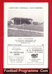 Dartford v Cray Wanderers 1964