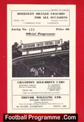 Eastbourne United v Three Bridges 1955 – Autographed