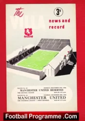 Aston Villa v Manchester United 1954 – And the Reserves