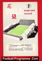 Aston Villa v Manchester United 1954 – And the Reserves