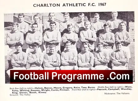 Crystal Palace v Charlton Athletic 1967 - Multi Autographed Signed - Image 4