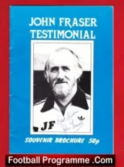 John Fraser Testimonial Benefit Match Grimsby Town Signed