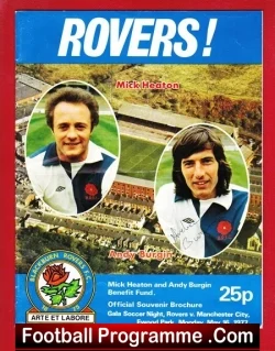 Andy Burgin Testimonial Benefit Match Blackburn Rovers 77 Signed