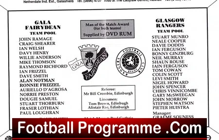 Ronnie Frizzel + Alan Notman Testimonial Benefit Match Signed - Image 3