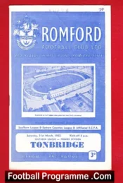 Romford v Tonbridge 1962 – Southern Premier Division