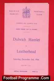 Dulwich Hamlet v Leatherhead 1966 – Surrey Senior Cup