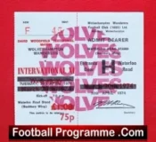 Wolves Wolverhampton David Woodfield Testimonial 1974 – Ticket