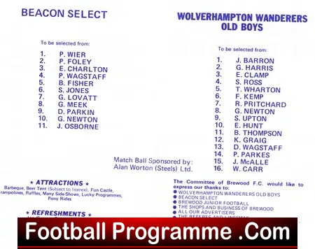 Brewood v Wolves 1984 - Friendly Match - Image 3